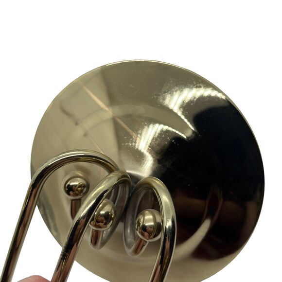 Brass Gold Tone Wall Candle Holder Sconce 3 Arm Candelabra USA Vintage Retro - Picture 7 of 15